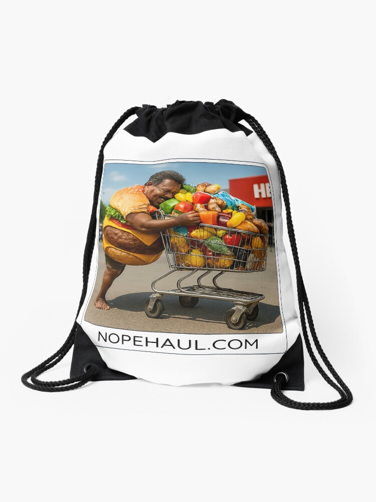 Select the image to explore products with the “The Burger Pusher Paradox” print.