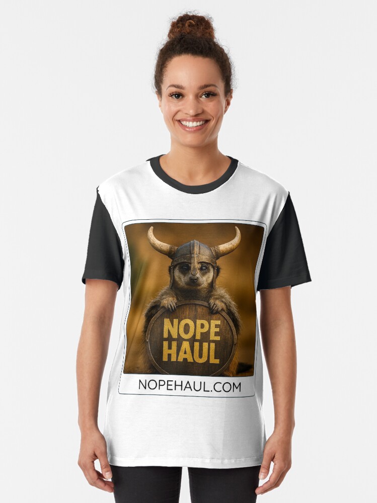Click the image to open the collection featuring the “The Viking Meerkat of NOPE HAUL ” graphic.